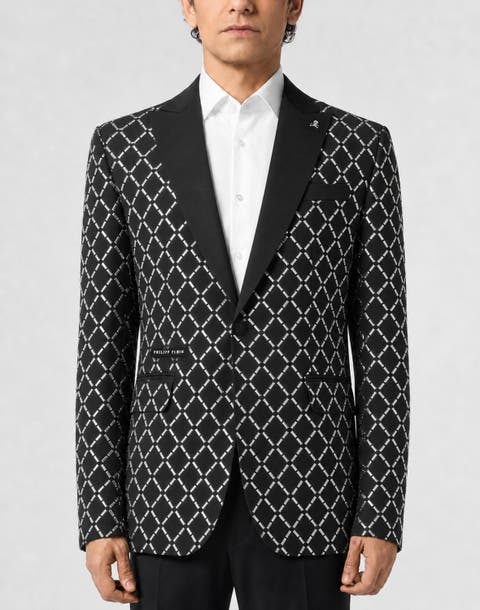 Blazer All-over Strass Baguettes Men