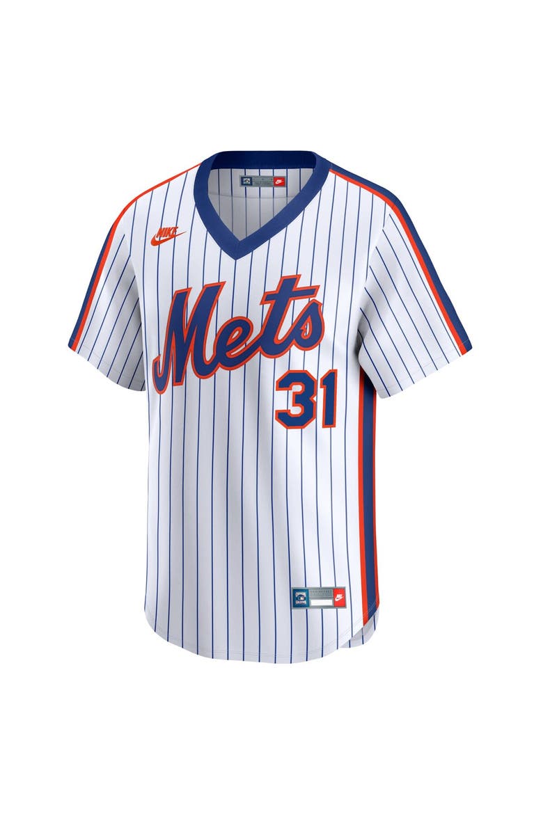 Men's Nike Mike Piazza White New York Mets Throwback Cooperstown Limited Jersey, Alternate, color, White