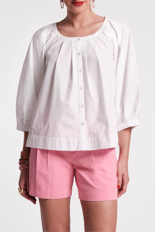 FRANCES VALENTINE FRANCES VALENTINE ZOE TOP SUN FLORAL COTTON POPLIN 