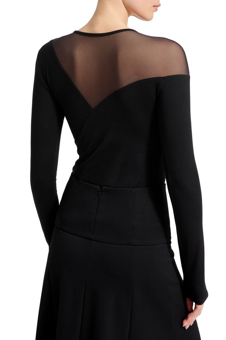 Charli Mesh Top, Alternate, color, BLACK