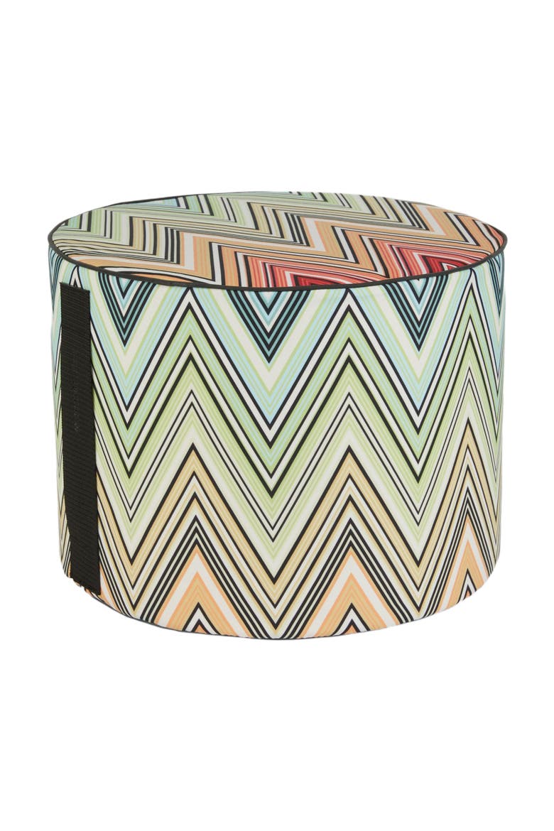 Kew Outdoor Cylinder Pouf 40x30, Main, color, Orange