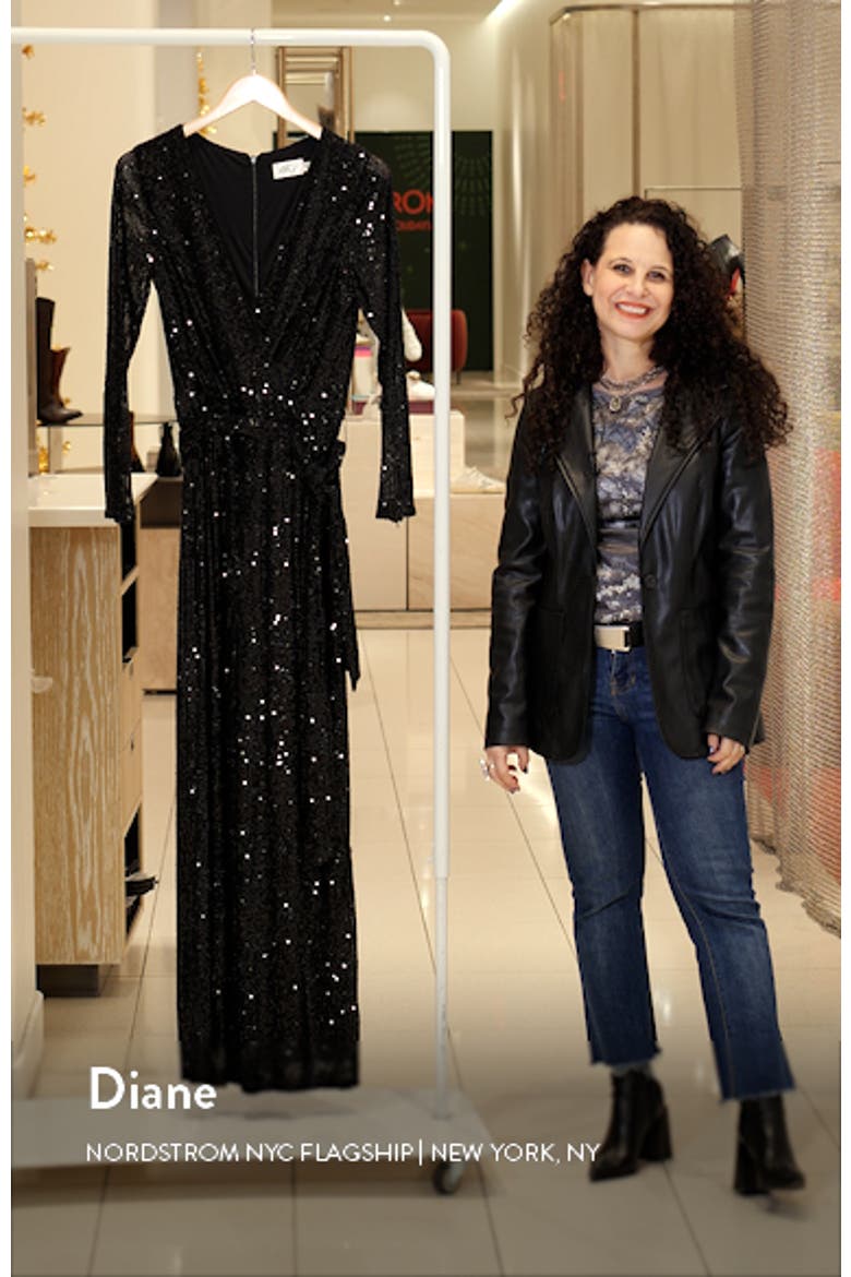 Long Sleeve Sequin Jumpsuit video