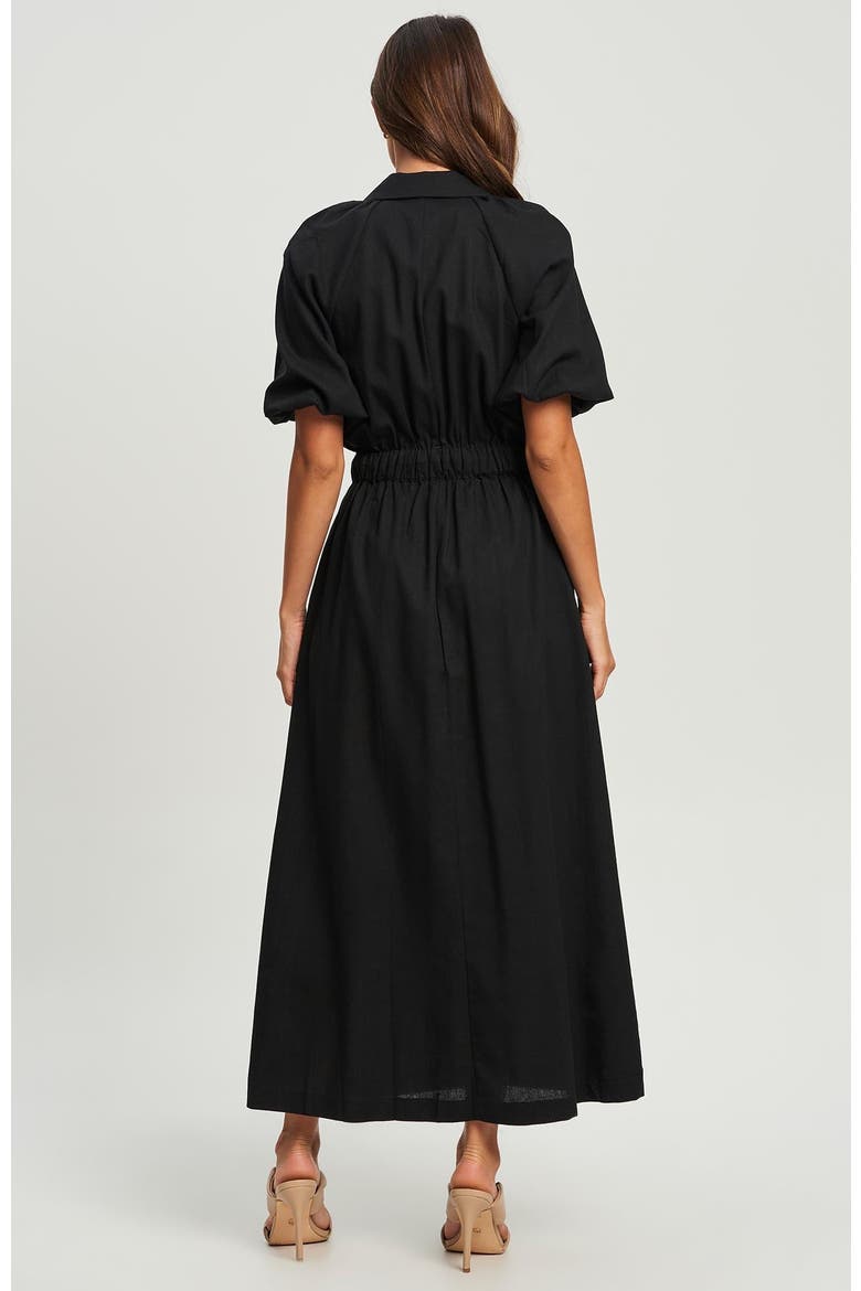 Orchid Shirt Dress, Alternate, color, Black