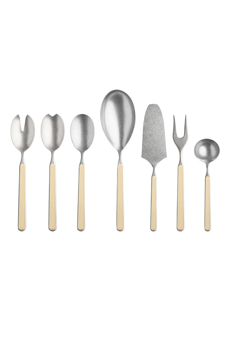 Fantasia Pewter Serving Set - 7 Pieces, Main, color, Sesame