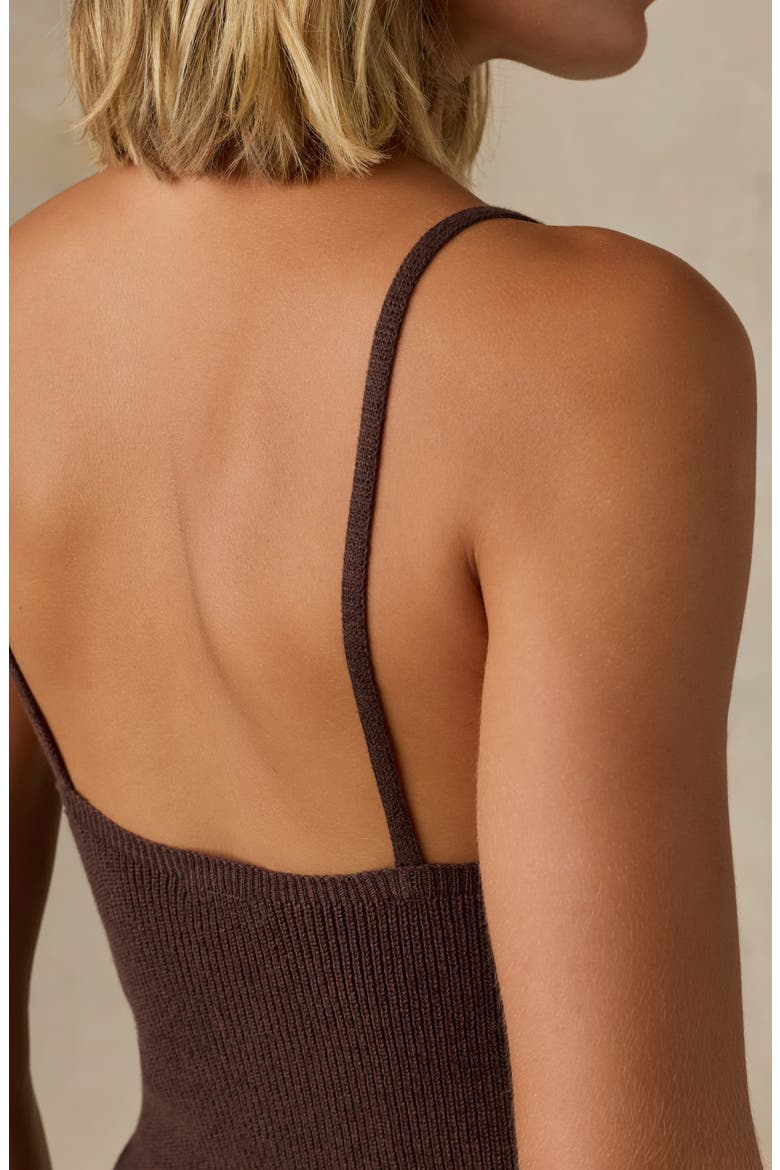 Miramar Linen & Organic Cotton Cami Sweater, Alternate, color, FRENCH ROAST