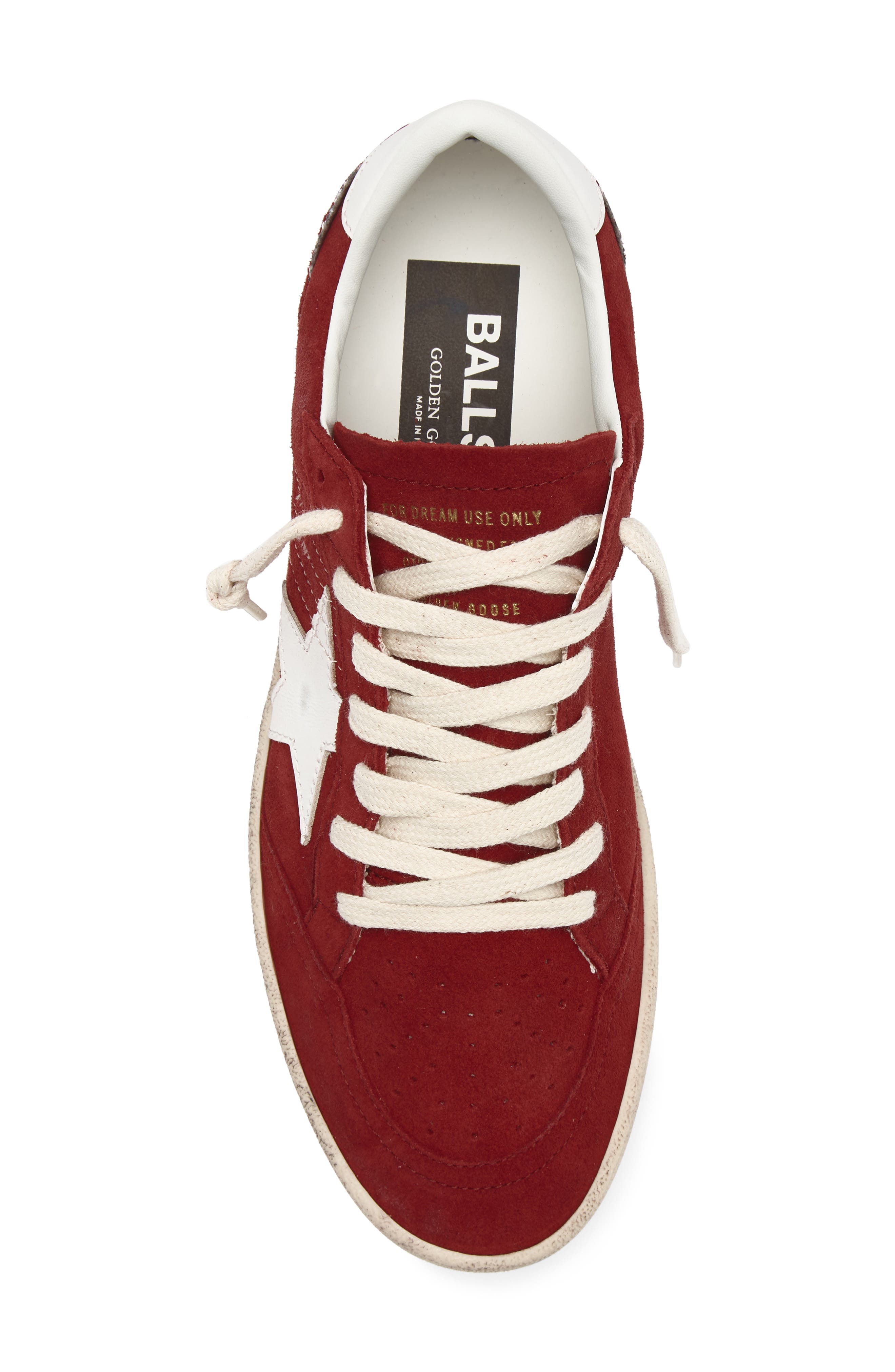 Golden Goose Ball Star Low Top Sneaker, Alternate, color, Red/ White