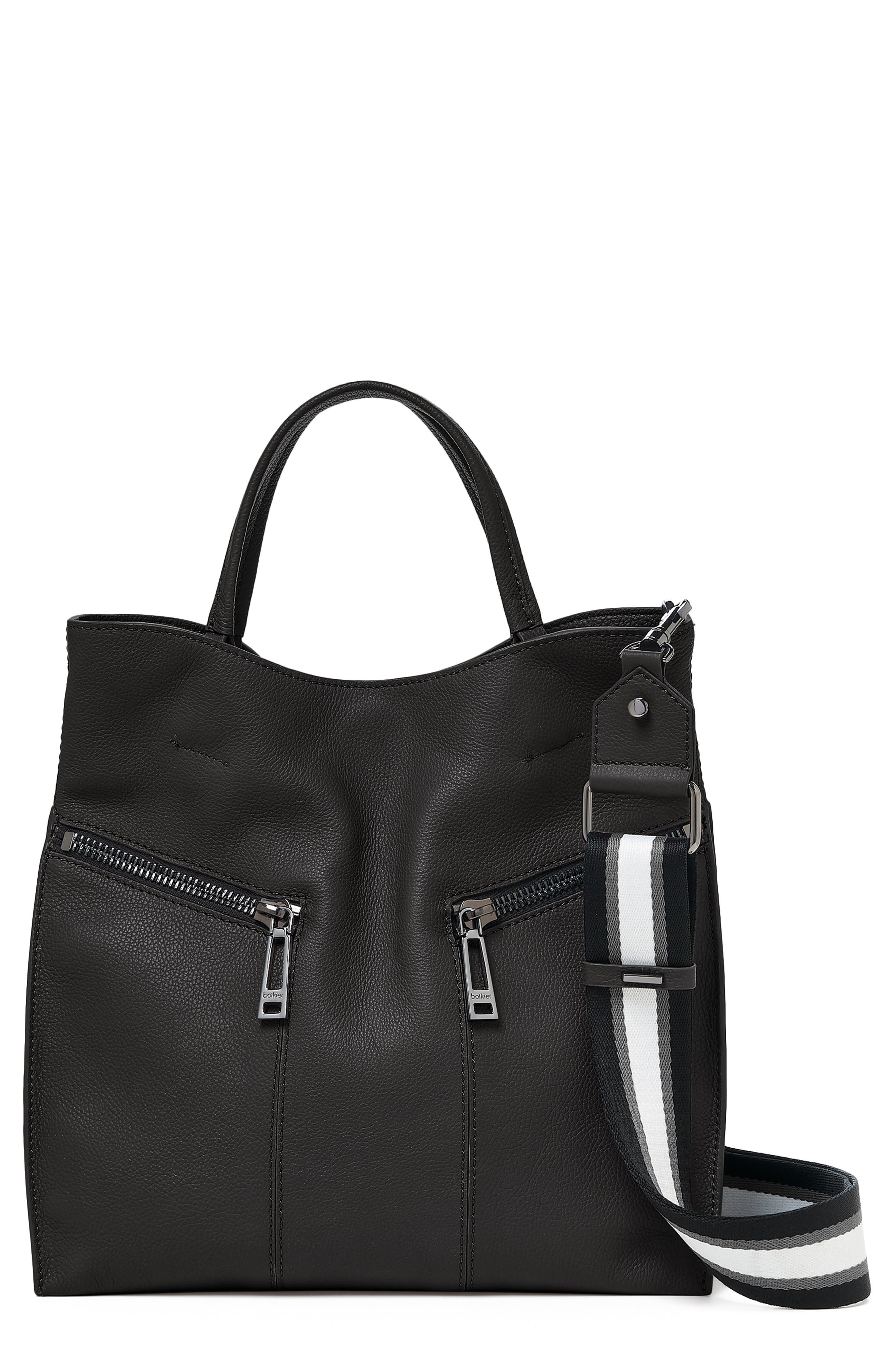 Botkier Trigger Pebbled Leather Satchel, Main, color, 
