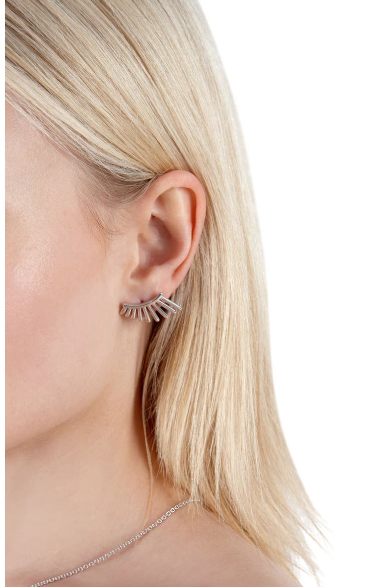 Temple Studs, Alternate, color, Sterling Silver