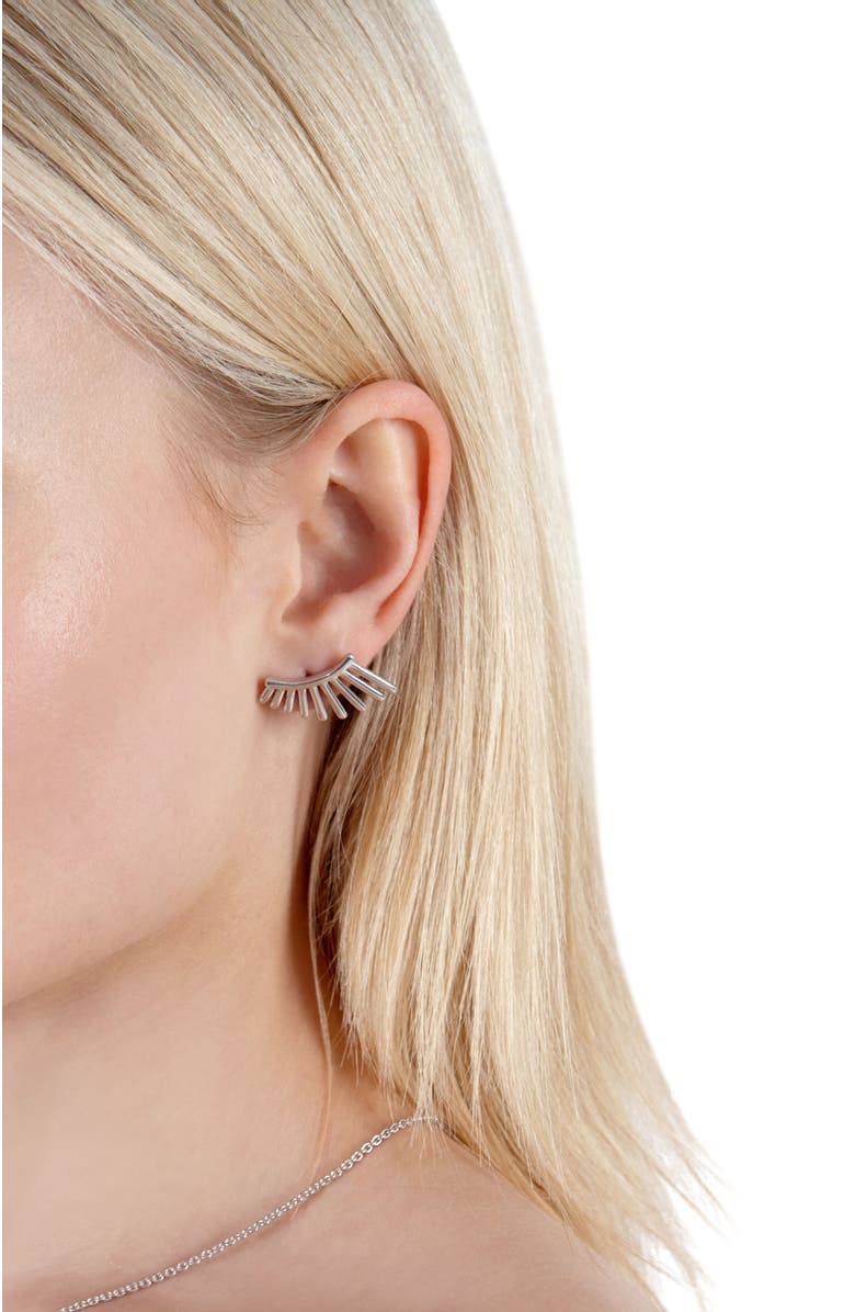 Lucy Quartermaine Temple Studs, Alternate, color, Sterling Silver