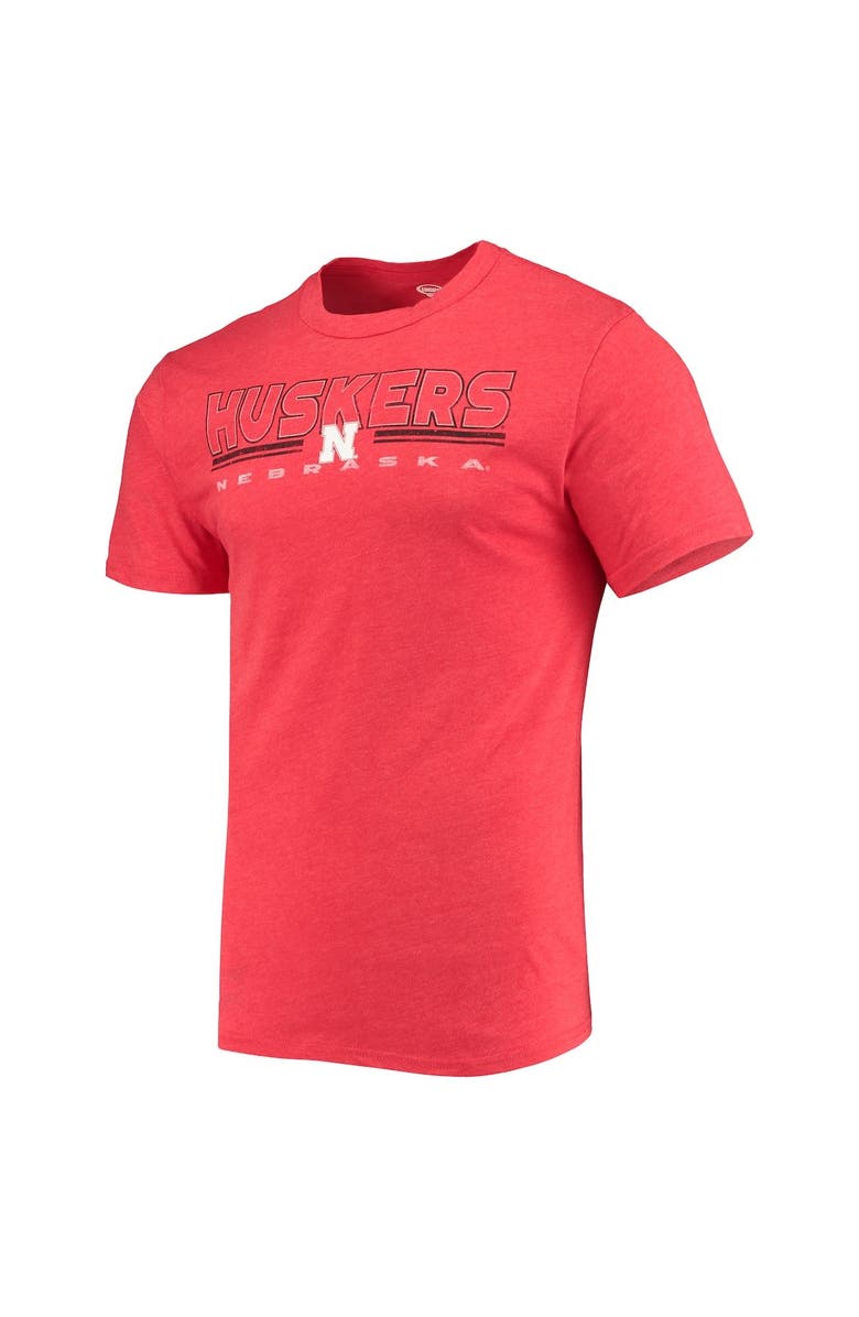 CONCEPTS SPORT Men's Concepts Sport Heathered Charcoal/Scarlet Nebraska Huskers Meter T-Shirt & Pants Sleep Set, Alternate, color, 