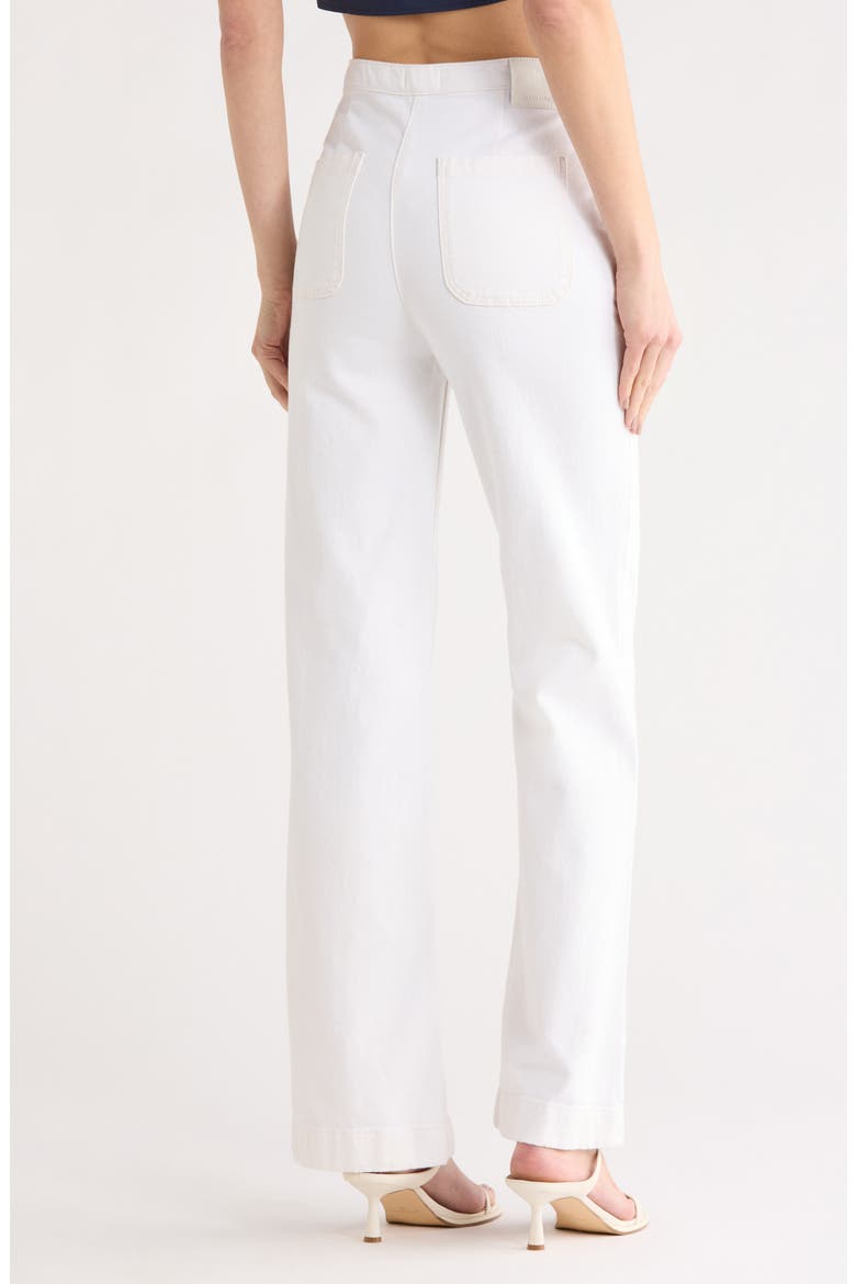 Sailor Wide Leg Jeans, Alternate, color, WHITE