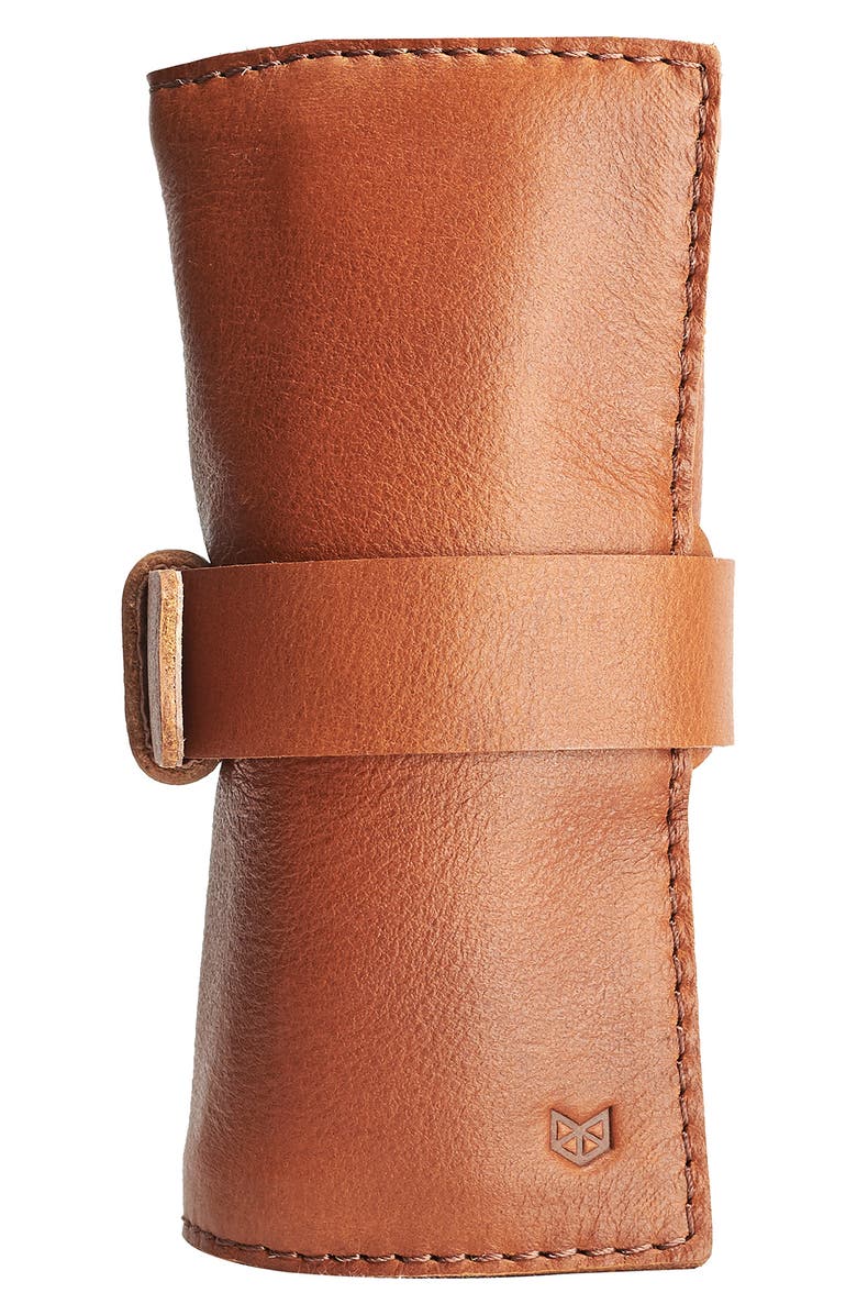 CAPRA LEATHER Watch Roll, Main, color, 