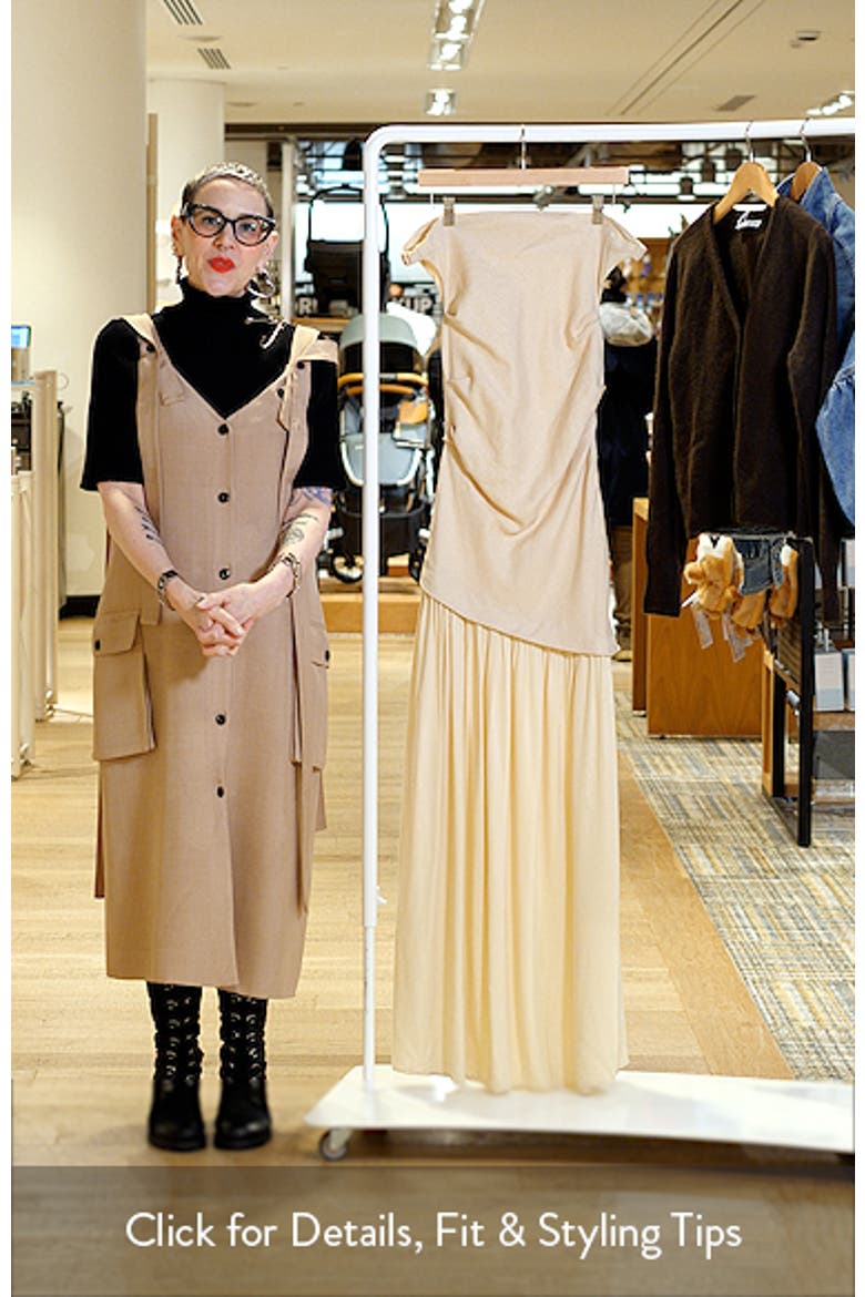 Roma Asymmetric Off the Shoulder Maxi Dress video