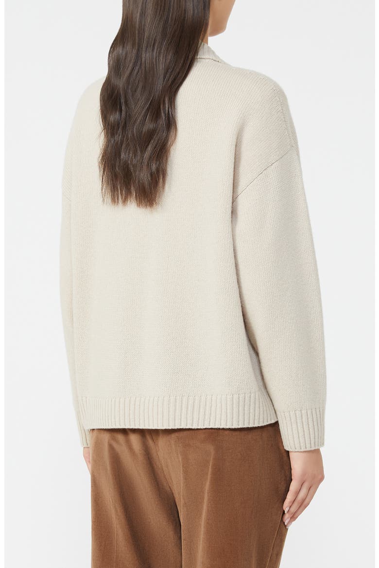 Agre Collar Sweater, Alternate, color, BEIGE