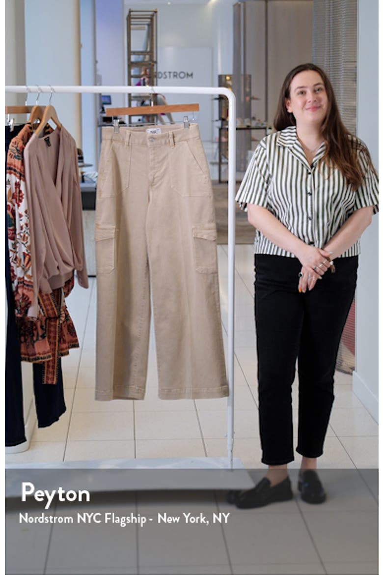 Harper Wide Leg Cargo Jeans video