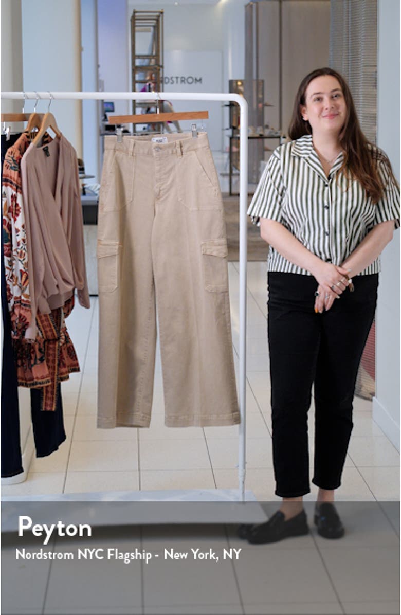 Harper Wide Leg Cargo Jeans, sales video thumbnail