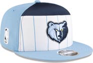 New Era Men's New Era White/Light Blue Memphis Grizzlies 2025 NBA Tip Off Split Panel 9FIFTY Snapback Hat