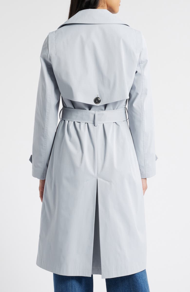 Sam Edelman Double Breasted Trench Coat, Alternate, color, Coastal Blue