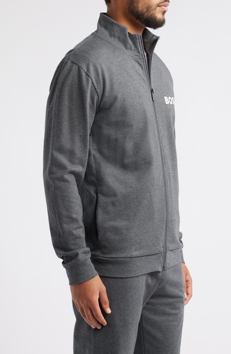 BOSS Men's Ease Track Jacket, Alternate, color, Grey