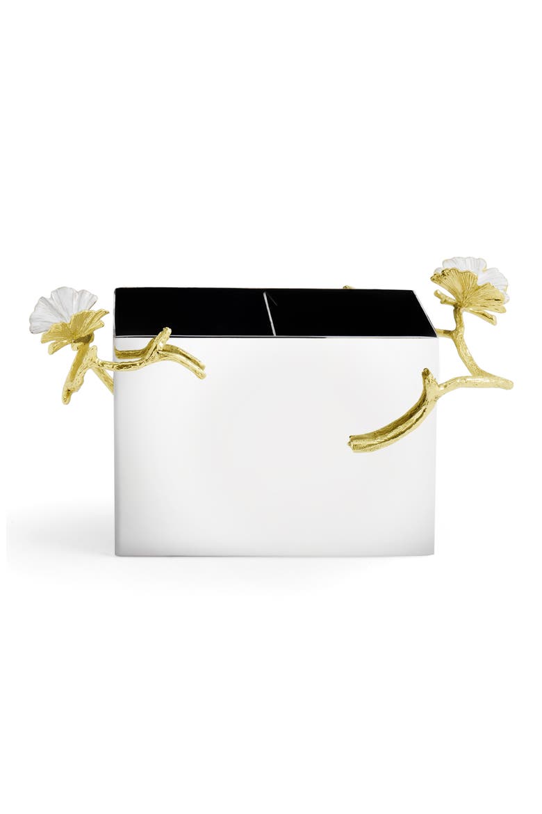 Butterfly Ginkgo Cutlery Holder, Alternate, color, GOLD MULTI