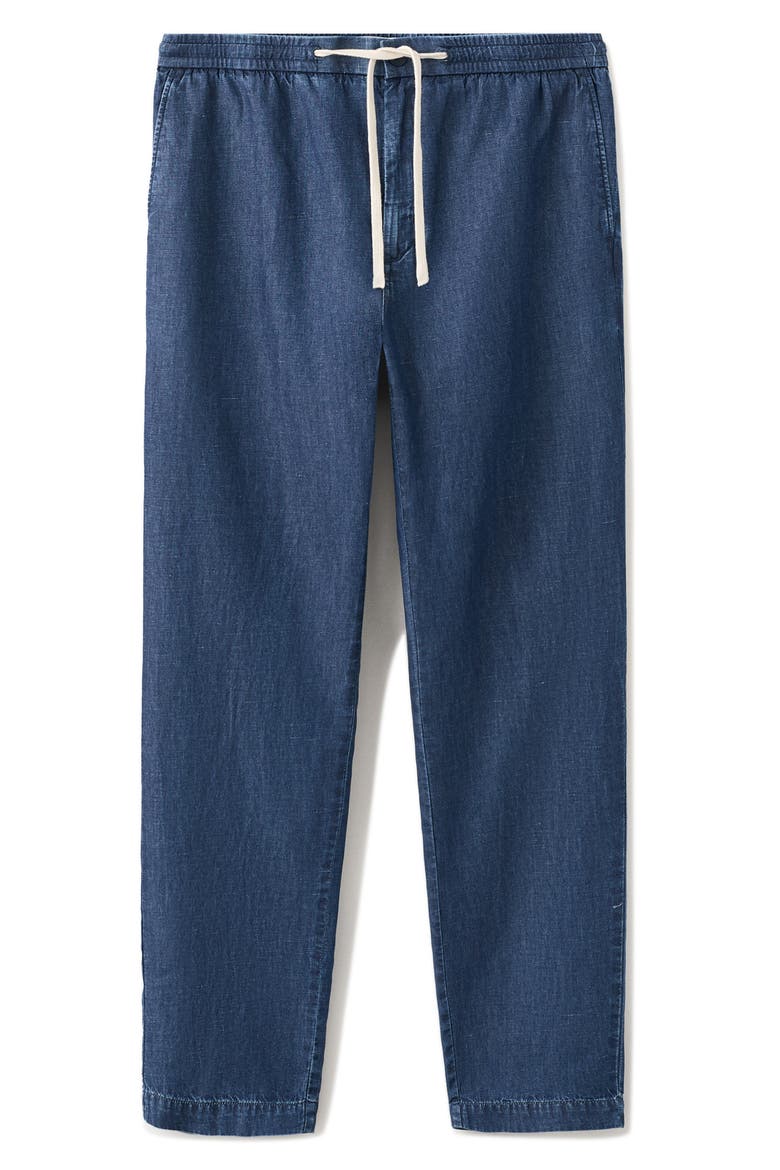 Regular Fit Drawstring Waist Jeans, Alternate, color, DARK BLUE