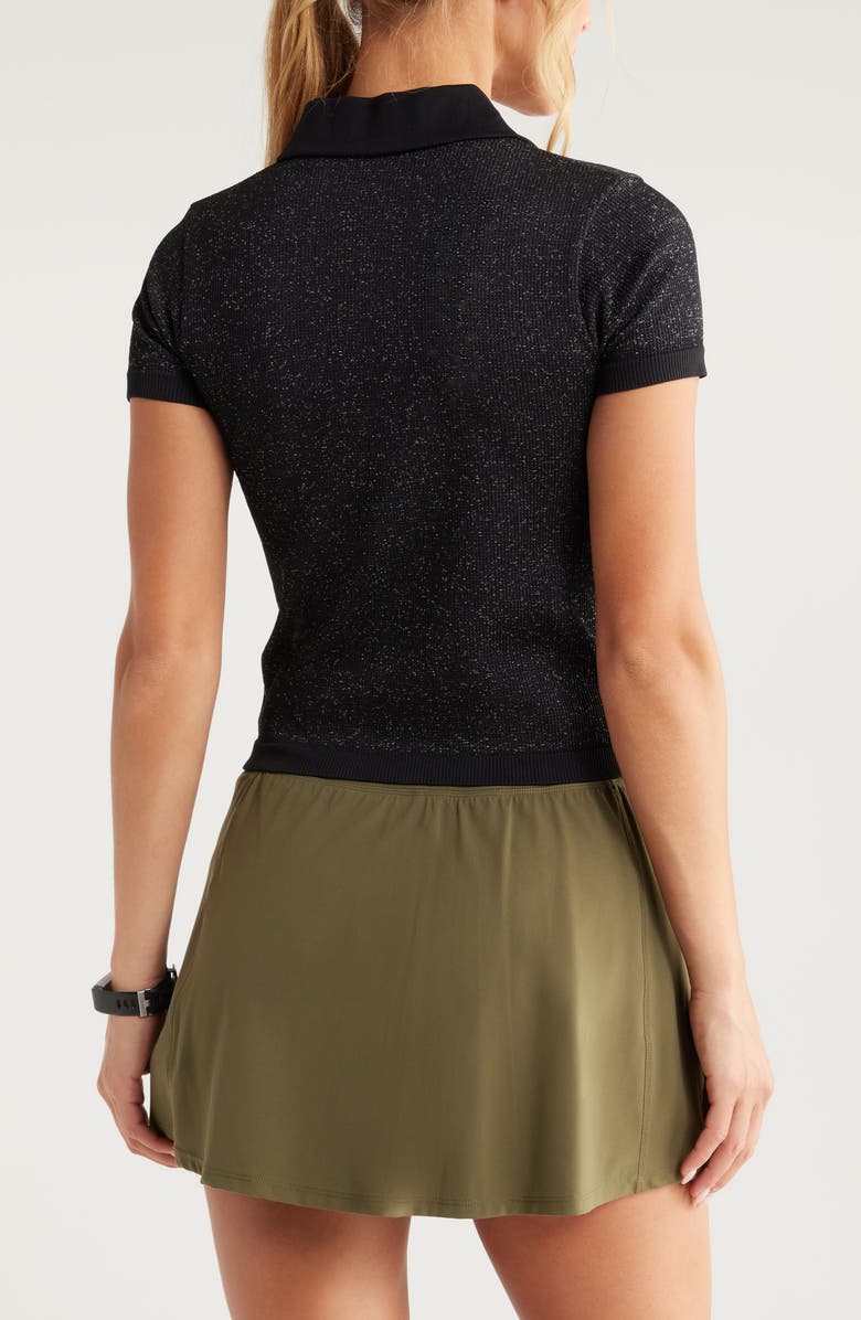 Zella Play Through Seamless Rib Polo, Alternate, color, 