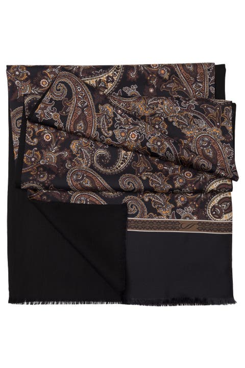 Venezia - Wool Backed Silk Scarf for Men