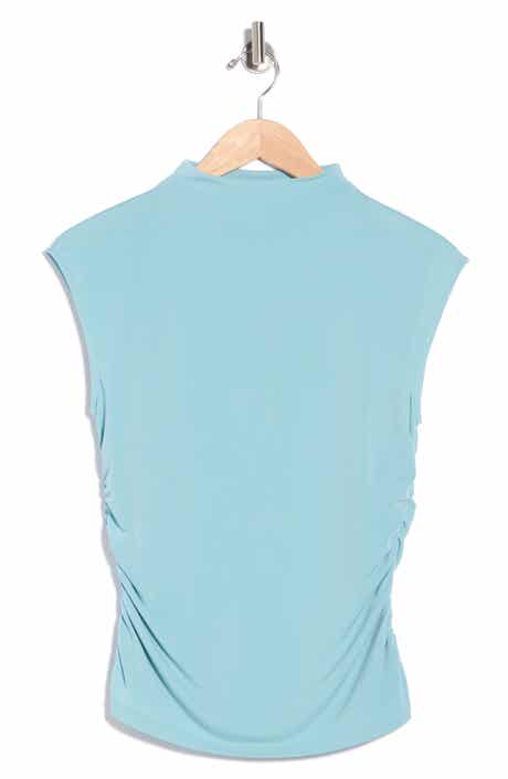 DKNY Funnel Neck Jersey Top