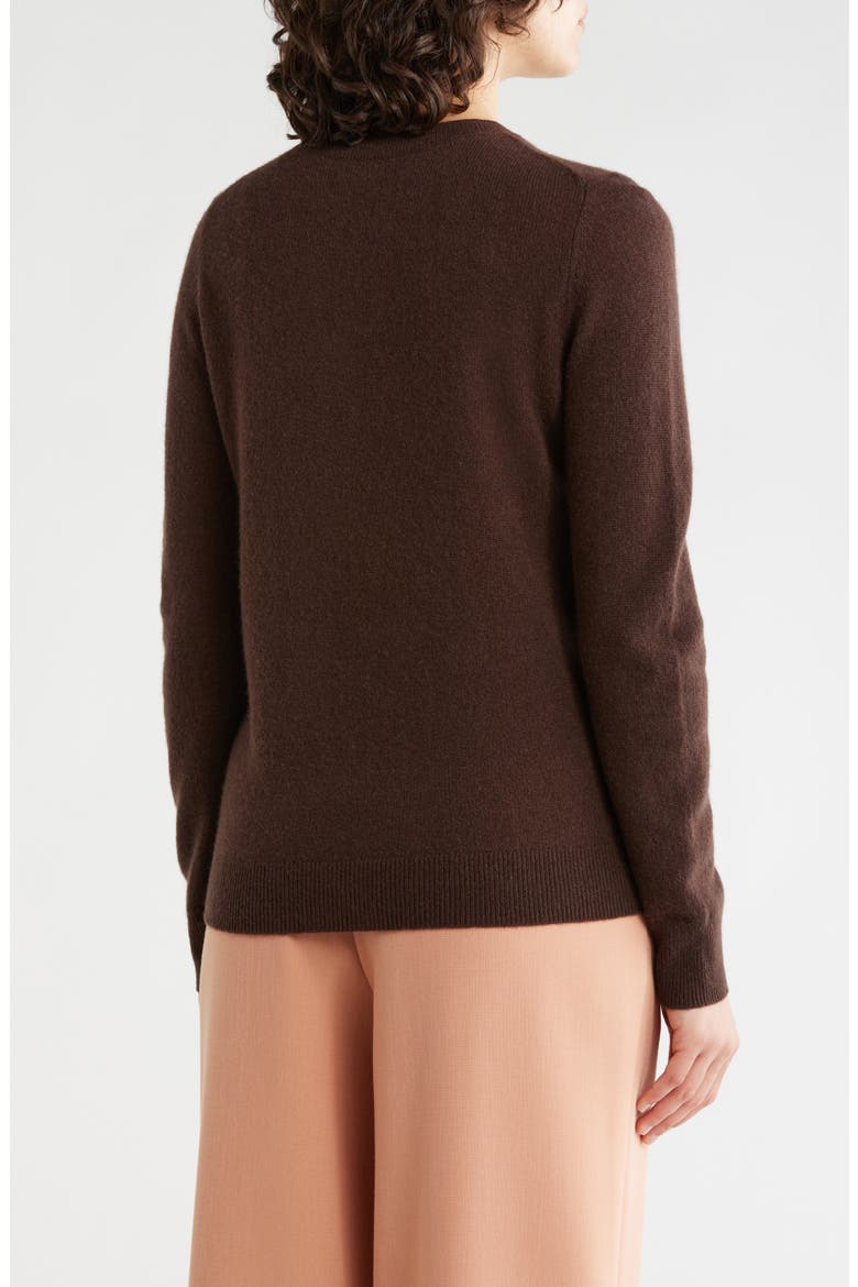Cashmere Crewneck Sweater, Alternate, color, BROWN COFFEE
