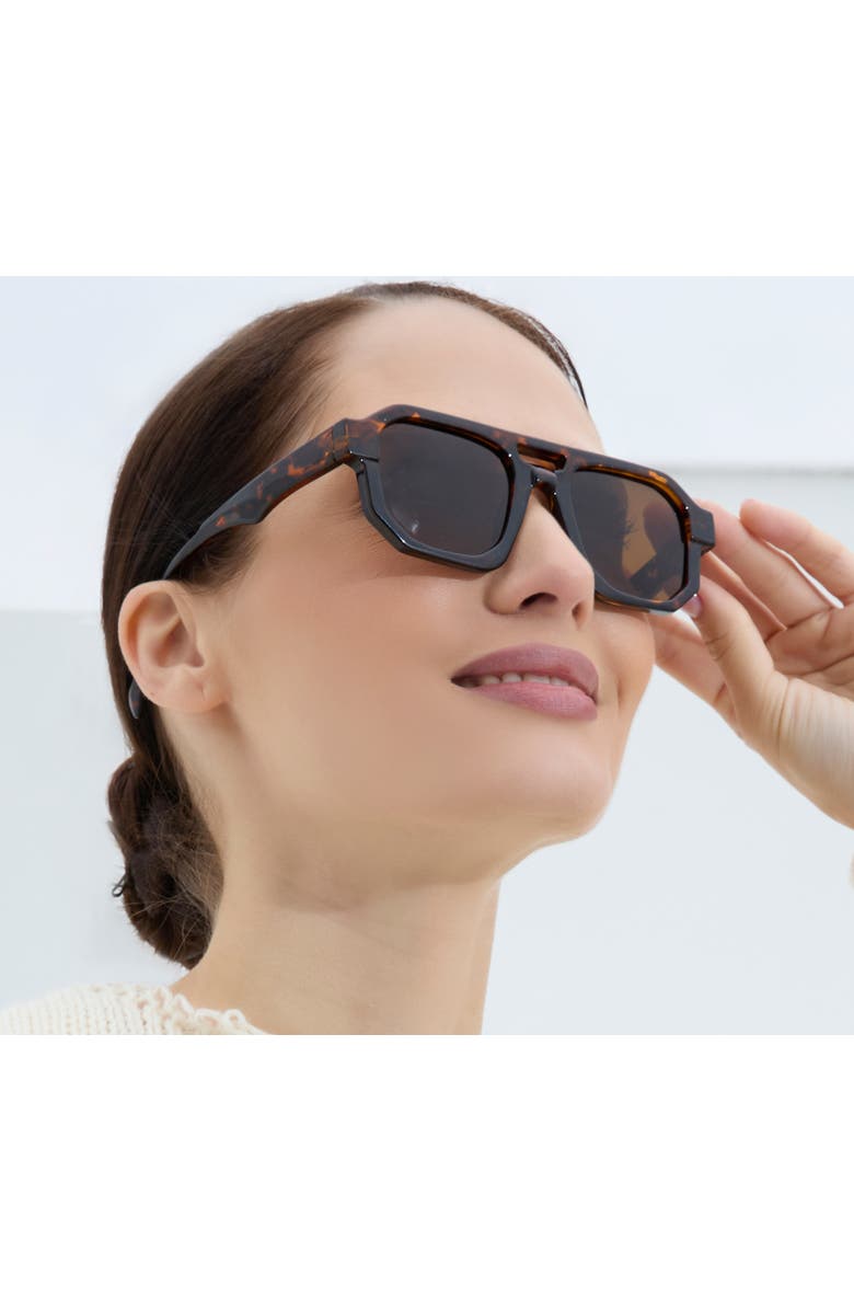 Youzey The Lennox Sunglasses, Alternate, color, Tortoise