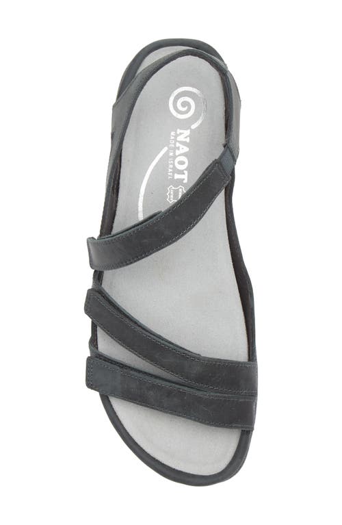 Naot Whetu Water Repellent Sandal In Oily Shadow Nubuck