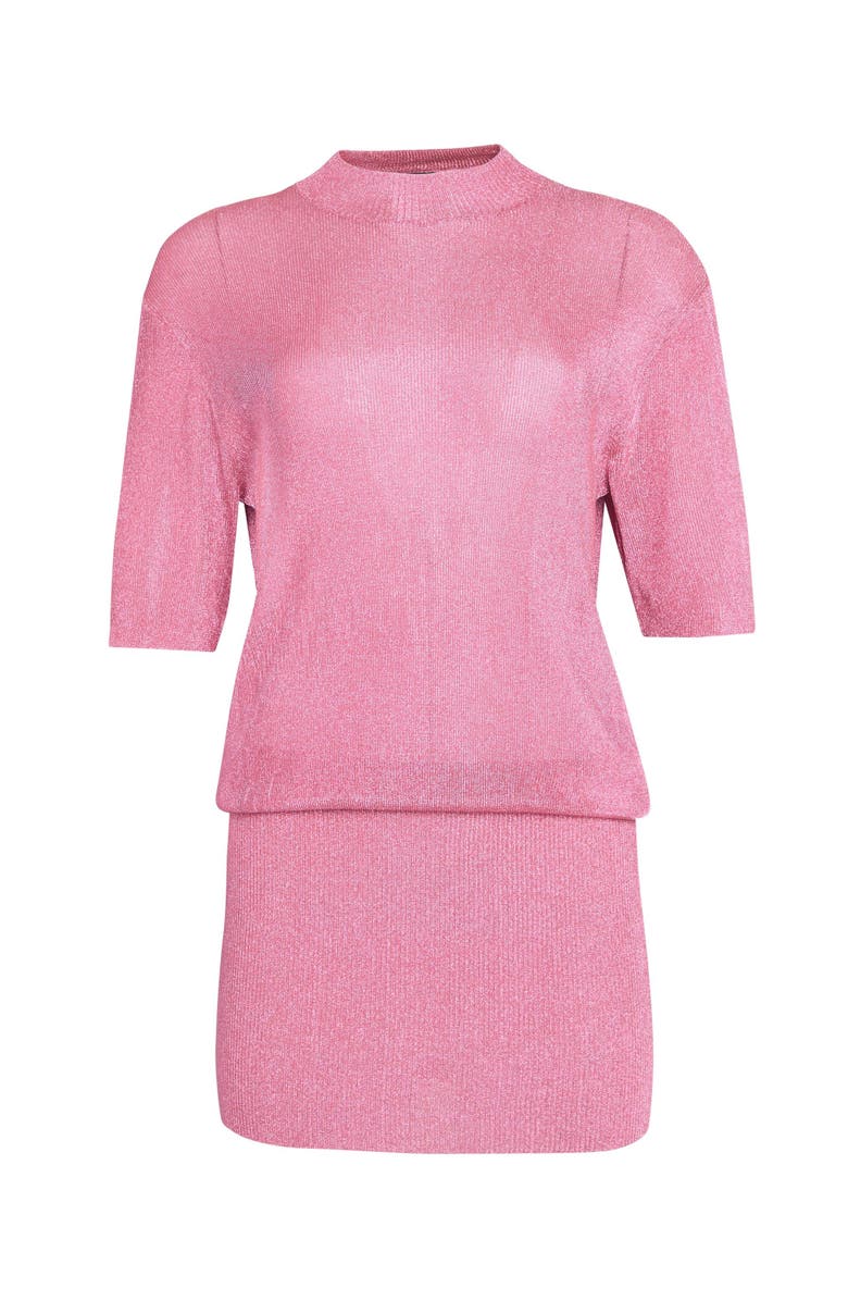 SER.O.YA Rae Metallic Knit Mini Dress, Alternate, color, 