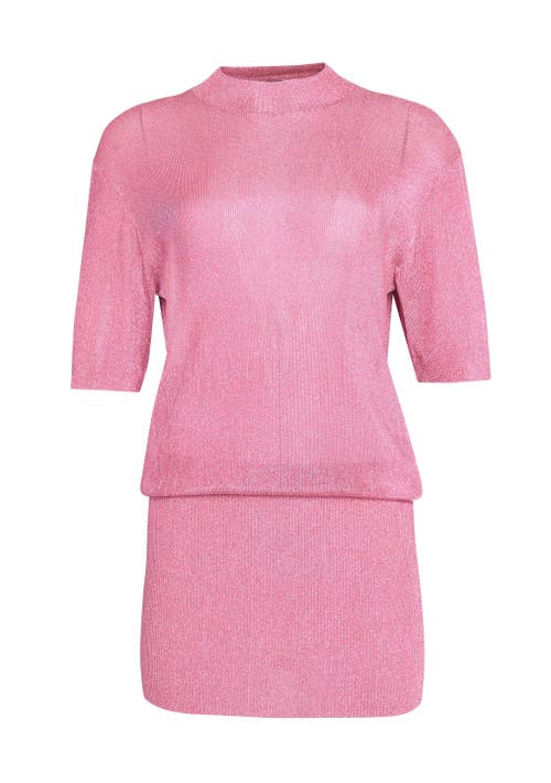 Ser.o.ya Rae Metallic Knit Mini Dress