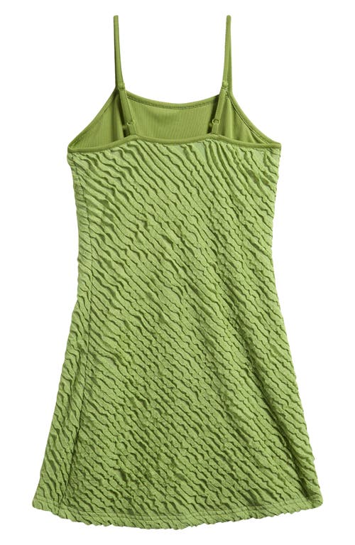 Ava & Yelly Kids' Ruffle Slipdress In Green