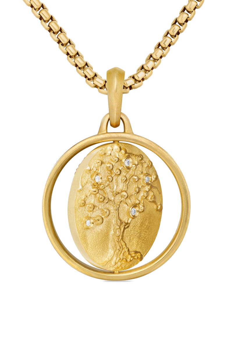 David Yurman Life & Death Amulet in 18K Yellow Gold, Alternate, color, 18K Yellow Gold