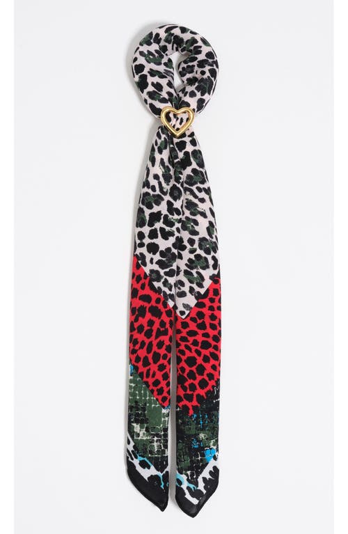 Bimba Y Lola Scarf Charm Bag In Black
