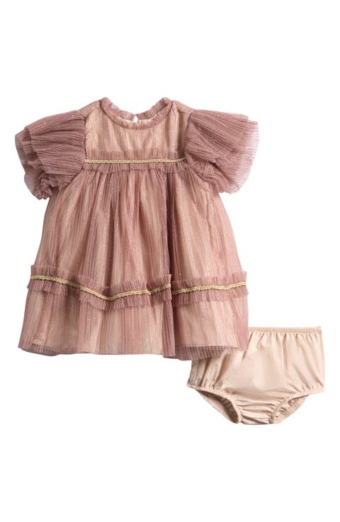 Remy Sparkle Mesh Flower Dress