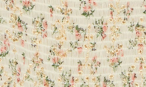Forgotten Grace Print Short Sleeve Top In Neutral