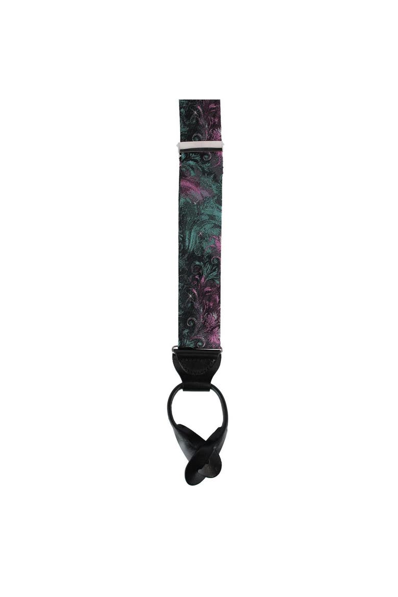 The Arcane Storm Silk Button End Novelty Suspenders, Alternate, color, Multiple