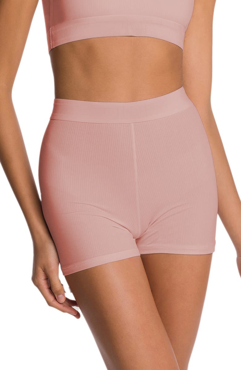 Wolford Beauty Bike Shorts, Main, color, 534 Powder Pink