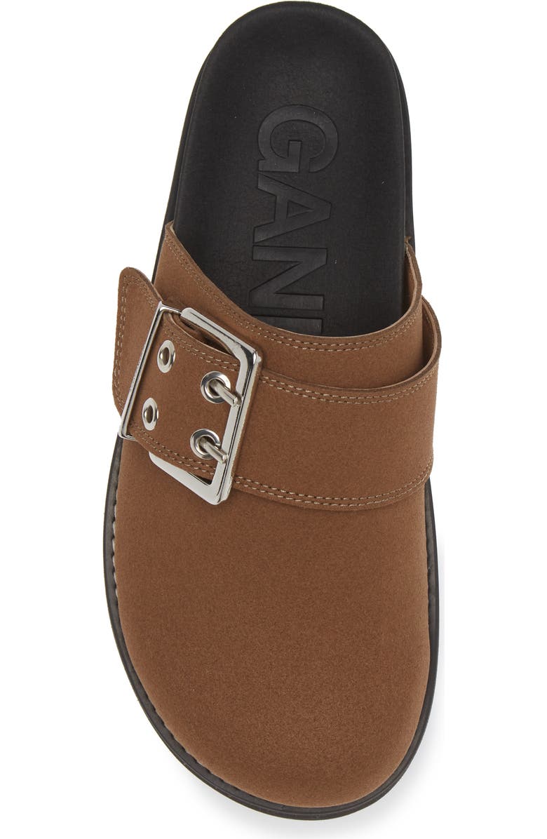 Ganni Buckle Platform Clog, Alternate, color,
