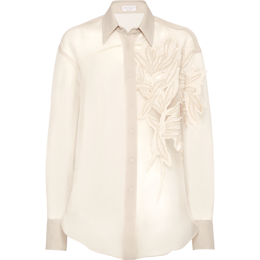 Brunello Cucinelli Herbarium Shirt In Beige