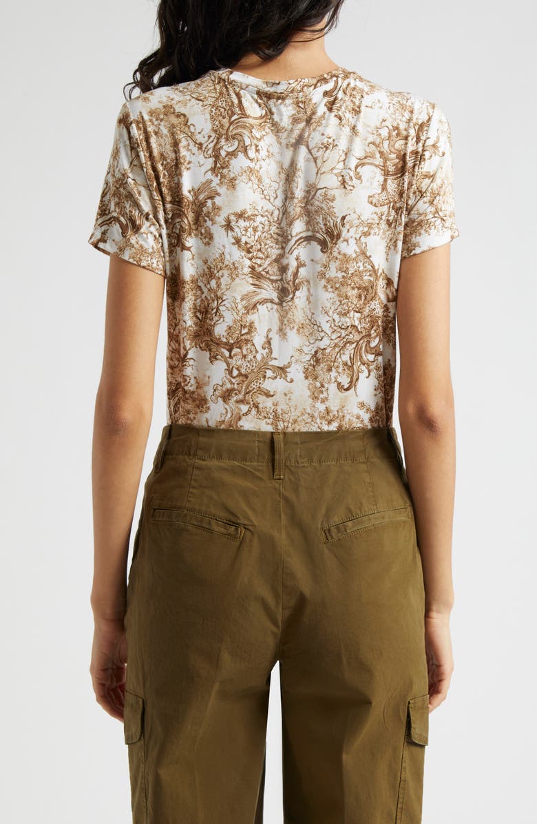 L'AGENCE Ressi Rococo Print T-Shirt, Alternate, color,