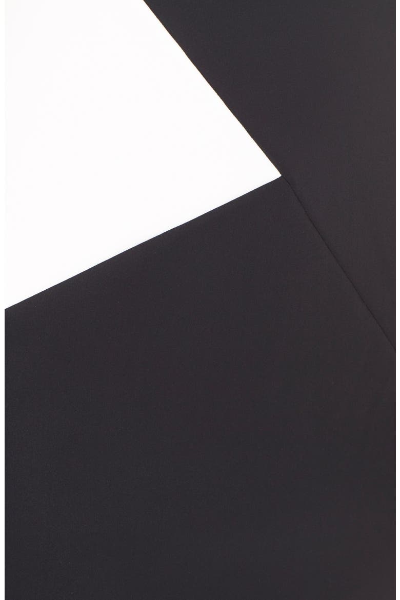 'Giustina' Colorblock Jersey Sheath Dress, Alternate, color, BLACK/ WHITE