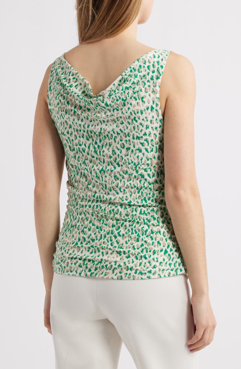 Anne Klein Animal Spot Cowl Neck Tank, Alternate, color, 