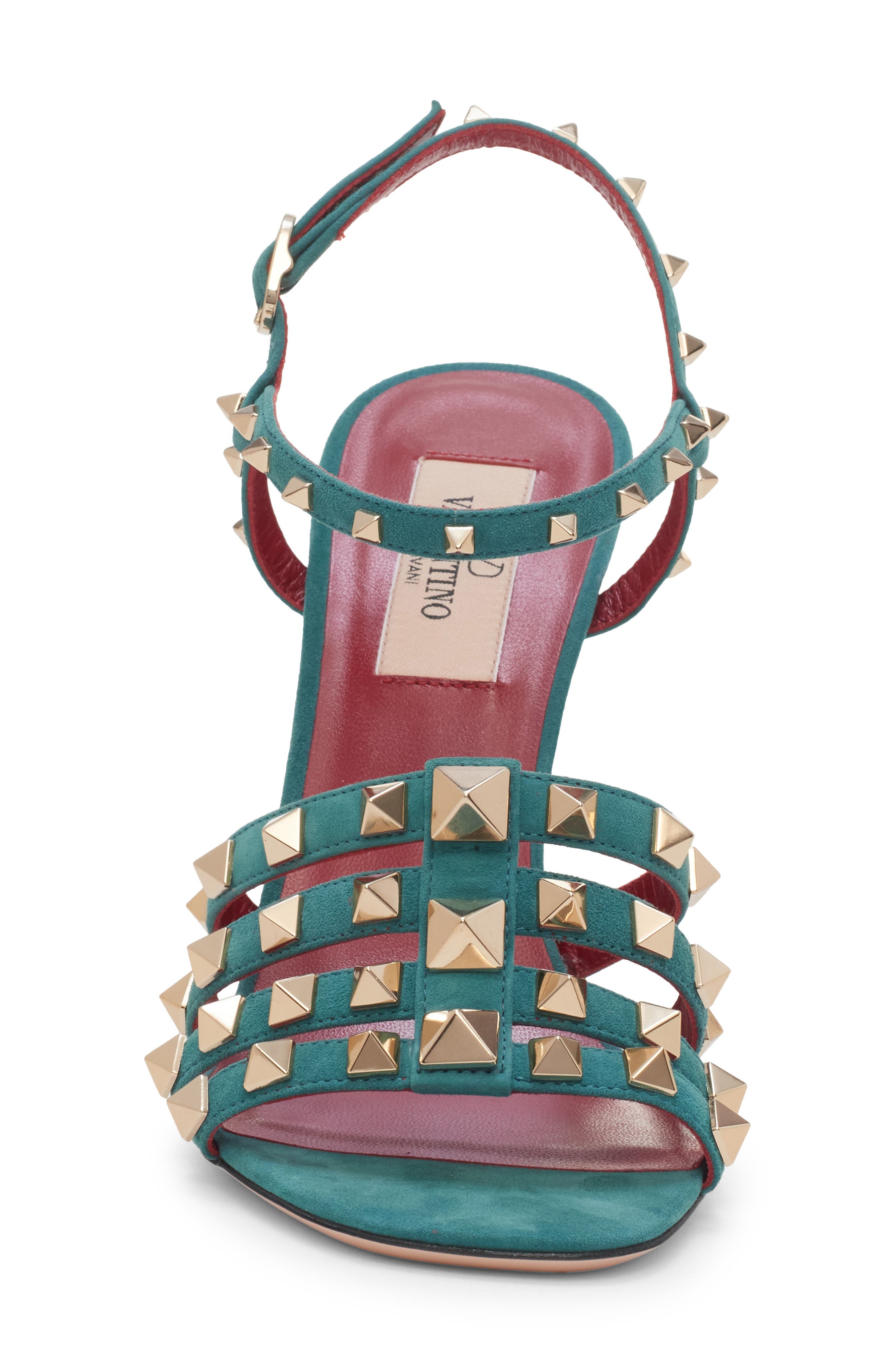 Rockstud Sandal, Alternate, color, TEAL