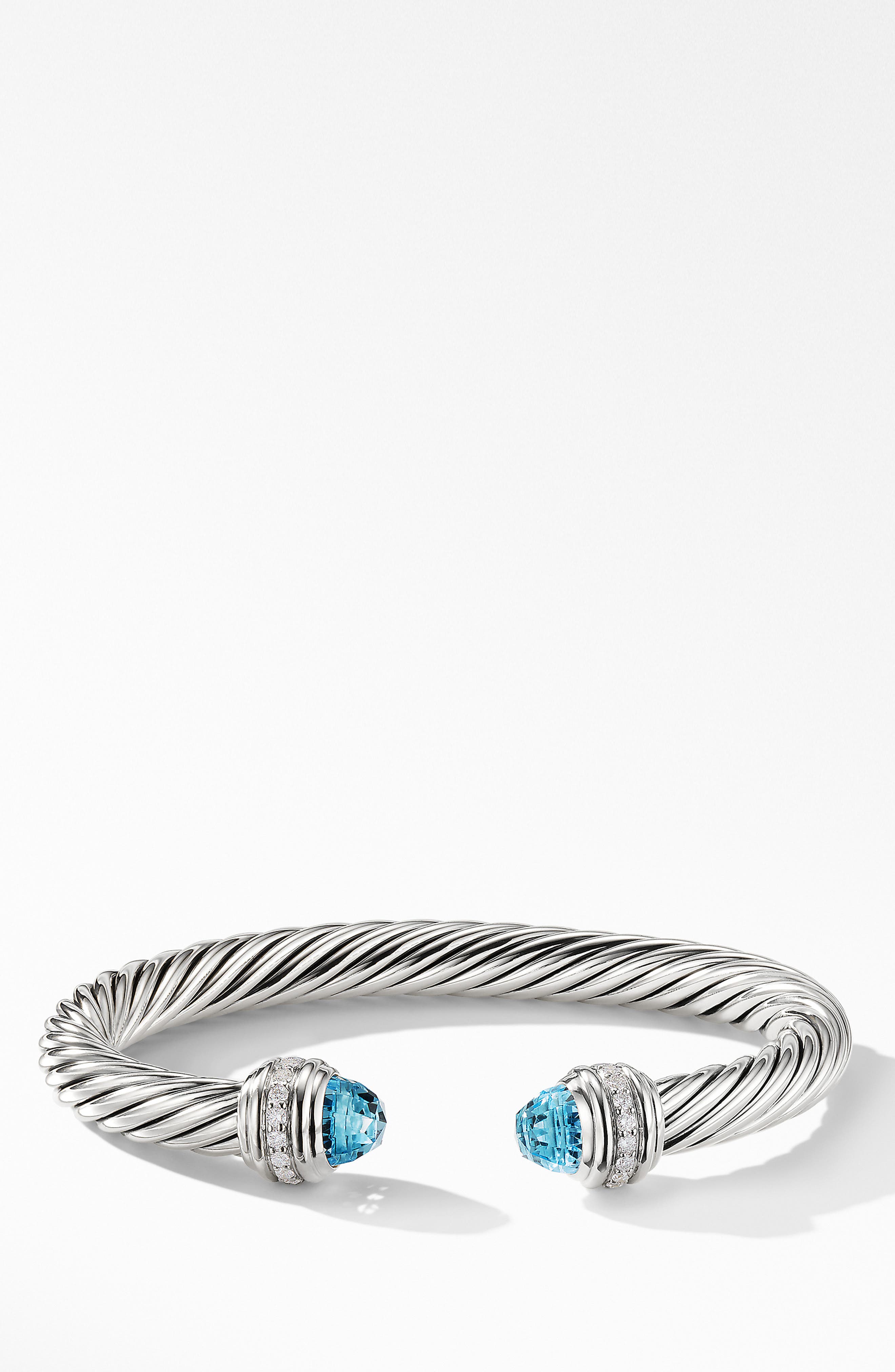 selected SILVER/ DIAMOND/ BLUE TOPAZ