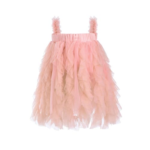 Tulleen Sleeveless Ruffle Layered Dress