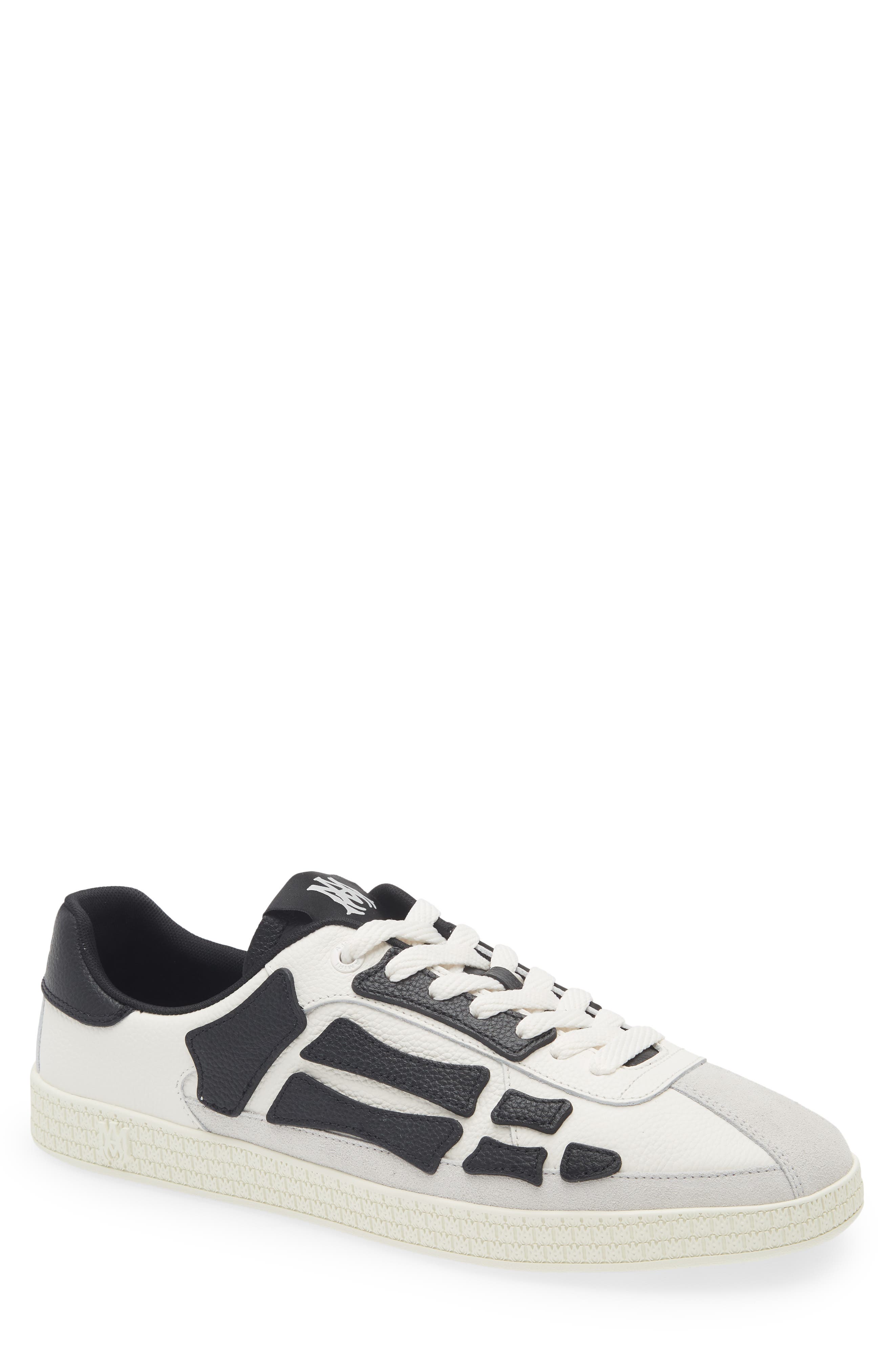 AMIRI Pacific Bones Low Top Sneaker, Main, color, Black