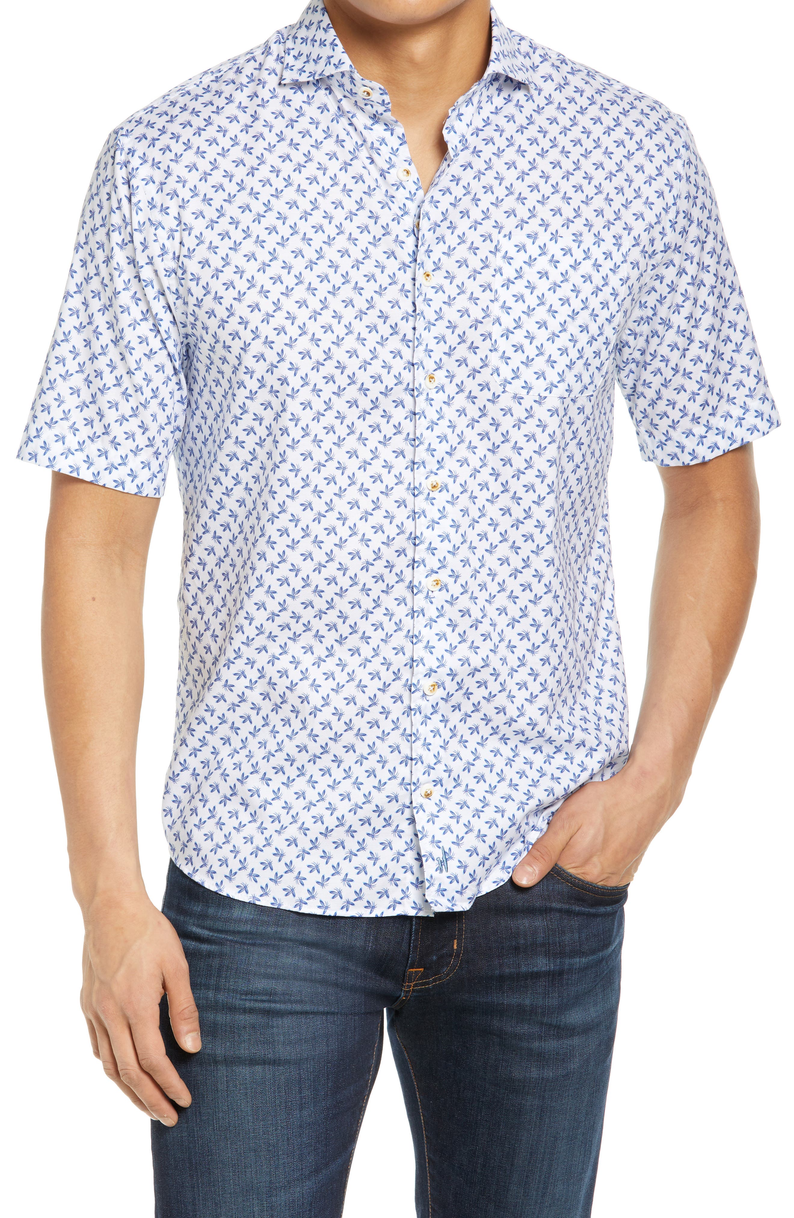 Wendell Floral Short Sleeve Button-Up Shirt